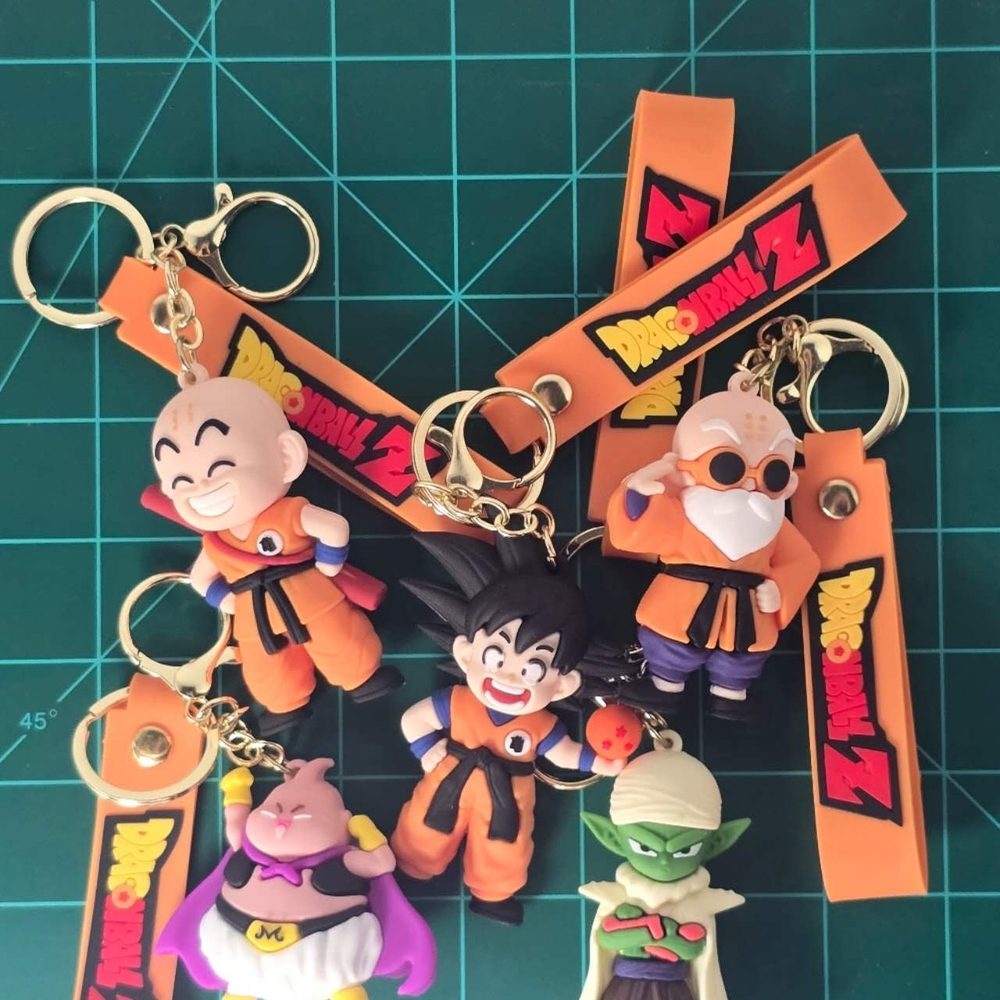 Keychain Set - Orange and Gold